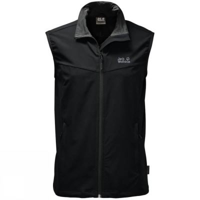 Chaleco Jack Wolfskin Activate Hombre - Negras - Chile DQB782130